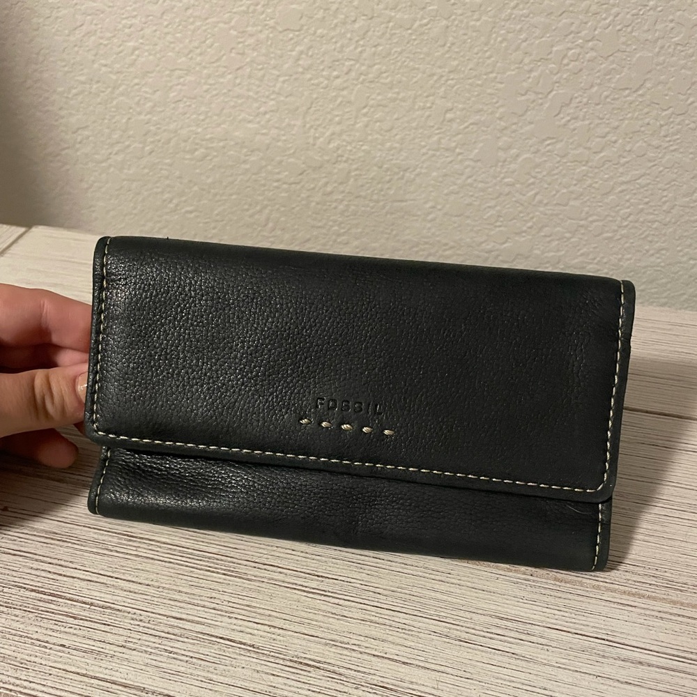 Black Fossil Wallet
